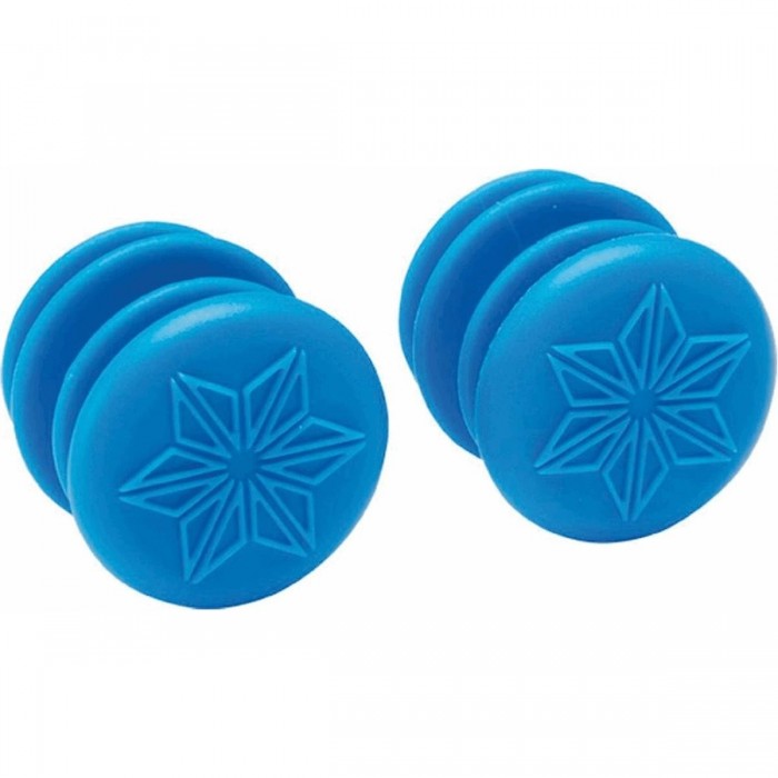 SUPACAZ ENDZ Handlebar Plugs in Blue Polycarbonate - Style & Durability - 1