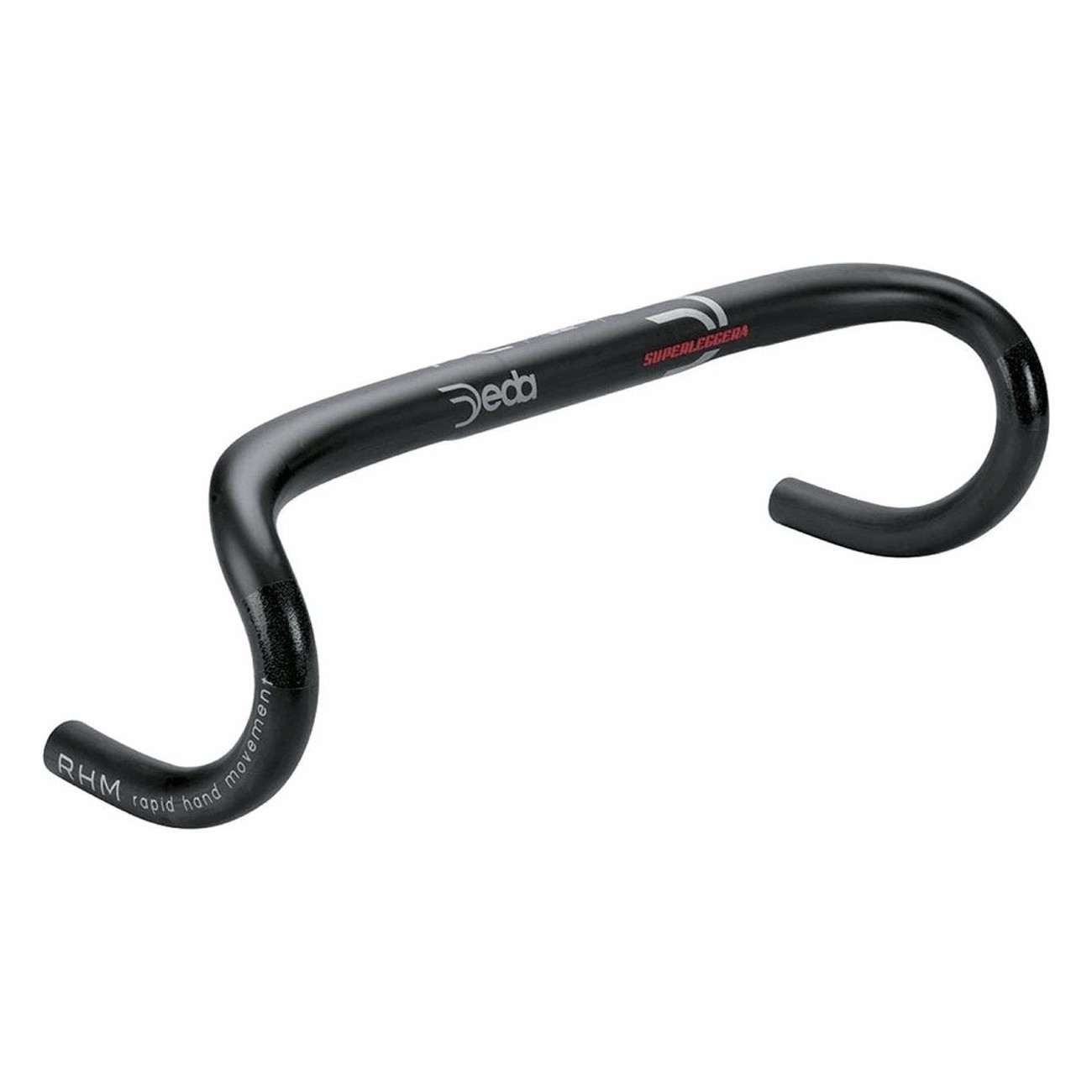 Guidon en Carbone Noir DEDA Superleggera RHM 31,7mm x 460mm - 1