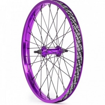 Roues Avant Everest 20' Double Paroi Droite avec Axe Mâle 3/8', 36 Trous, Ruban Violet Inclus - 1