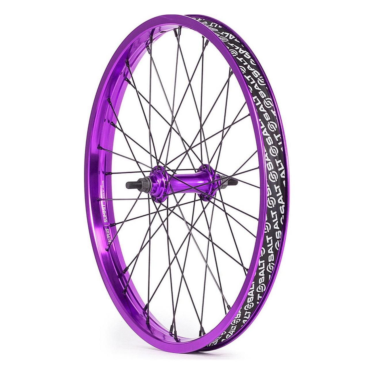 Roues Avant Everest 20' Double Paroi Droite avec Axe Mâle 3/8', 36 Trous, Ruban Violet Inclus - 1