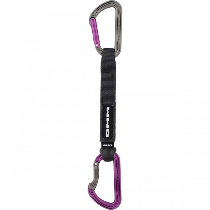 Rinvio Rapido Singolo 18cm Viola per Arrampicata Sportiva - Leggero e Facile da Usare, 108g - 1 - Rinvii - 5031290203586