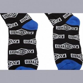 Chaussettes Sunday Cornerstone All-Over Crew Noir/Blanc - Confort et Style - 2