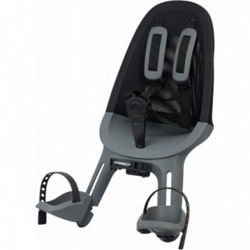 Sillín Frontal Qibbel Air Negro/Plata para Bicicleta, Hasta 15 kg, Ergonómico - 1