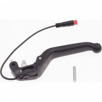 Leva Freno MT5e 3 Dita in Alluminio Nero per E-Bike MTB con Cavo 150mm - 1 - Pinze e comandi - 4055184013861