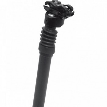 PROMAX Black Aluminum Shock Absorbing Seatpost 31.6x350mm with 17mm Offset - 1