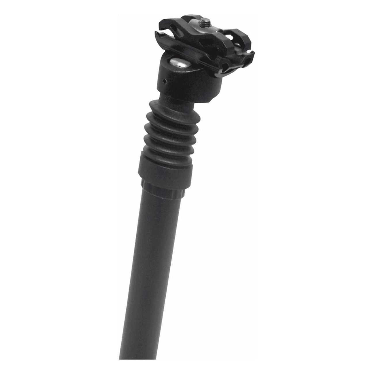 PROMAX Black Aluminum Shock Absorbing Seatpost 31.6x350mm with 17mm Offset - 1