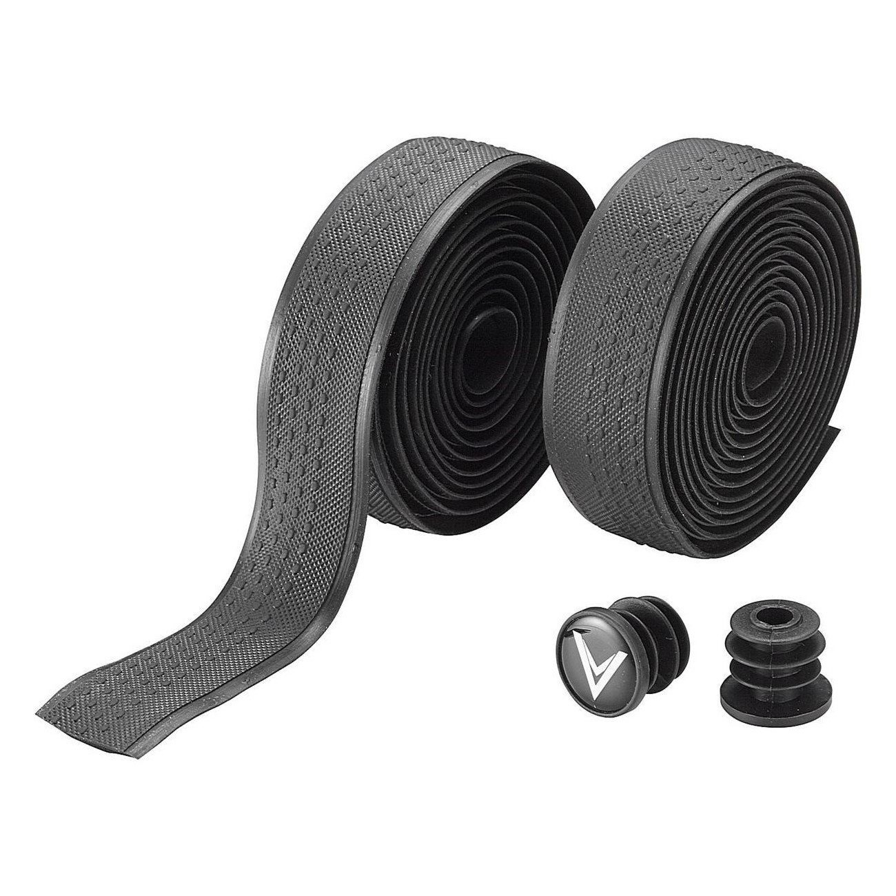 GB9 Black Handlebar Tape in PU Elastomer - Non-Slip and Durable, 200x3 cm - 1