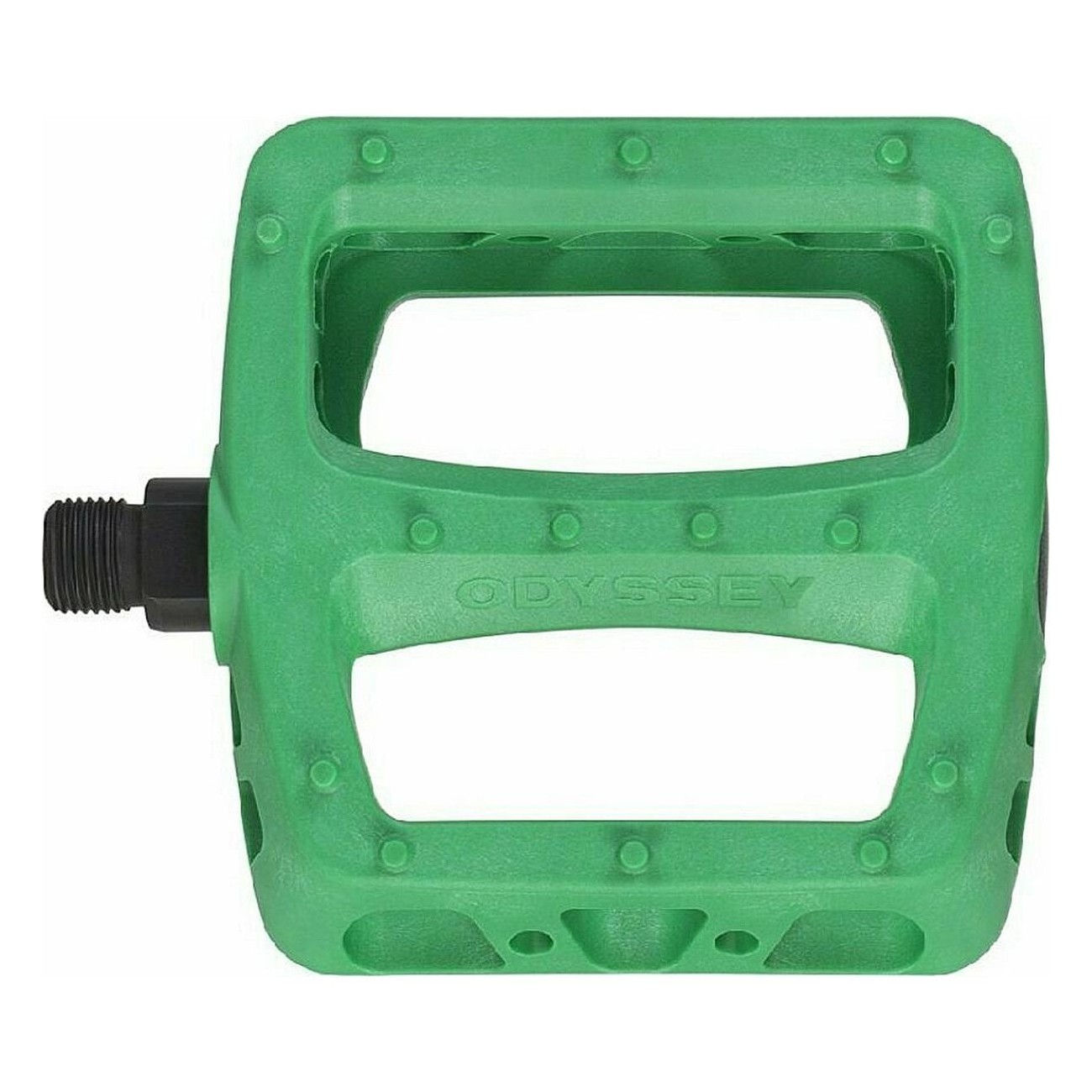 Odyssey Twisted PC 9/16 Kelly Green Plastic Pedals for BMX - Lightweight & Durable - 1