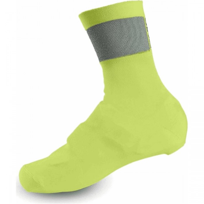 Cubrezapatos de Ciclismo Invernales Amarillo Fluo Talla 43-45 con Banda Reflectante - 1