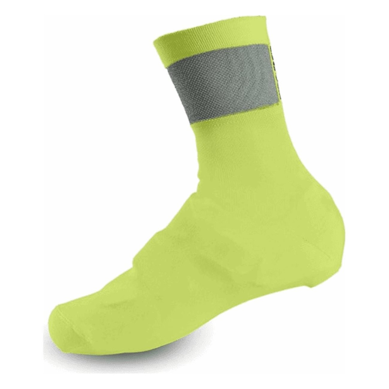 Cubrezapatos de Ciclismo Invernales Amarillo Fluo Talla 43-45 con Banda Reflectante - 1