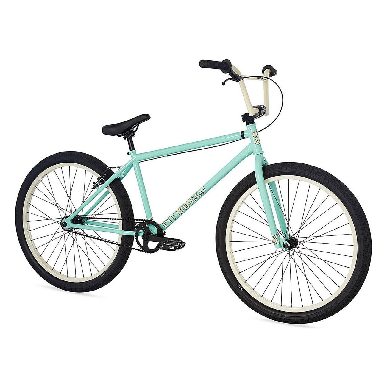 Bicicletta Schiuma di Mare CR - Telaio Cro-Mo, Geometria 26, Colore Menta - 1 - Bmx - 0745808299774