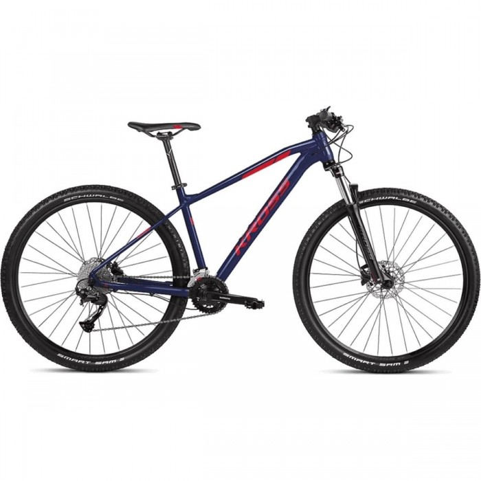 Bicicleta de Montaña KROSS Level 2.0 Hombre 29' Azul/Rojo, 18V, Talla S - 1