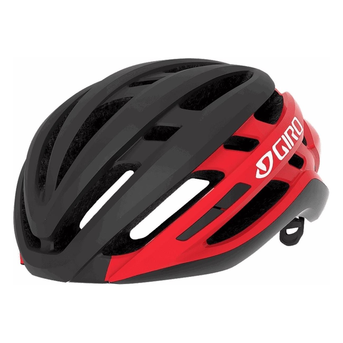 Casco Agilis Negro/Rojo 59-63cm con Sistema Roc Loc 5.5 y Tecnología In-Mold - 1