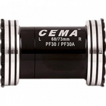 Movimiento Central Interlock PF30 para Shimano - Acero Inoxidable, Negro, 68/73 mm - 1