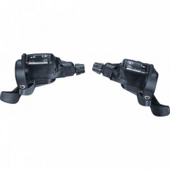 Comando Cambio Destro MTB 3x7V Negro Compatible Shimano con Indicador de Velocidad - 1