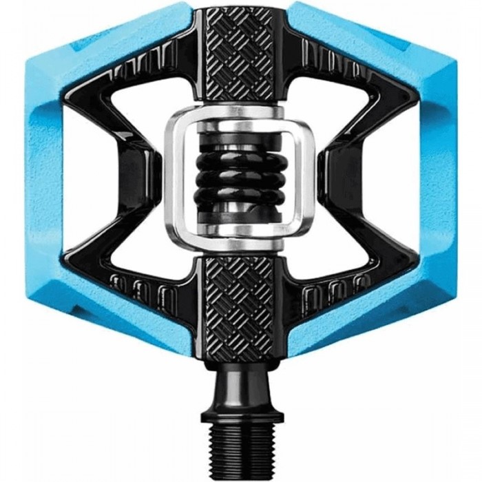 CRANKBROTHERS Double Shot 2 Blue/Black Pedals for MTB and City - Lightweight - 1