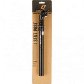 Black Aluminum Zoom Seatpost 350x27.2 mm with Adjustable Suspension - 3