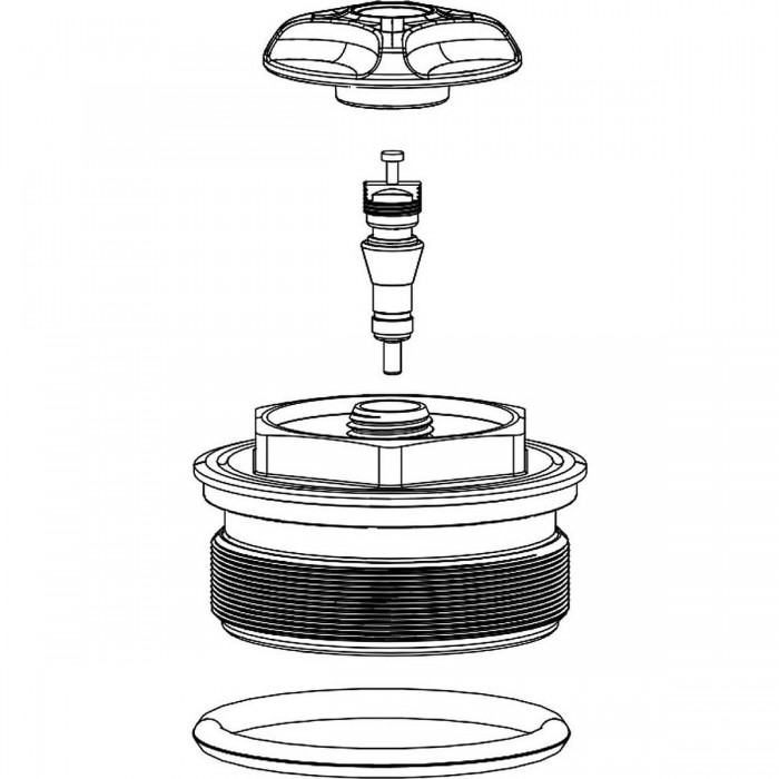 Tapa Superior Aire Resorte Horquilla 35 mm - Compatible con Pike, Lyrik, Yari, Revelation - Boost 15x110 - 1