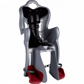 Sillín Trasero B-ONE Plata con Soporte MultiFix 22kg - BELLELLI - 1