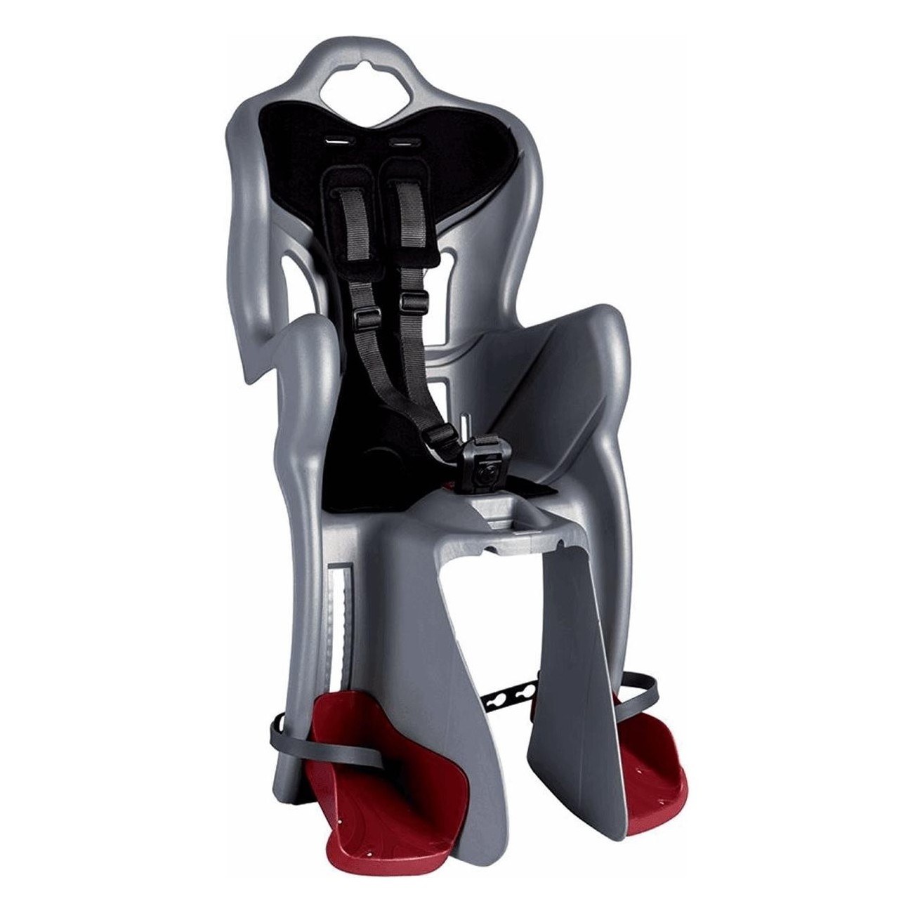 Sillín Trasero B-ONE Plata con Soporte MultiFix 22kg - BELLELLI - 1