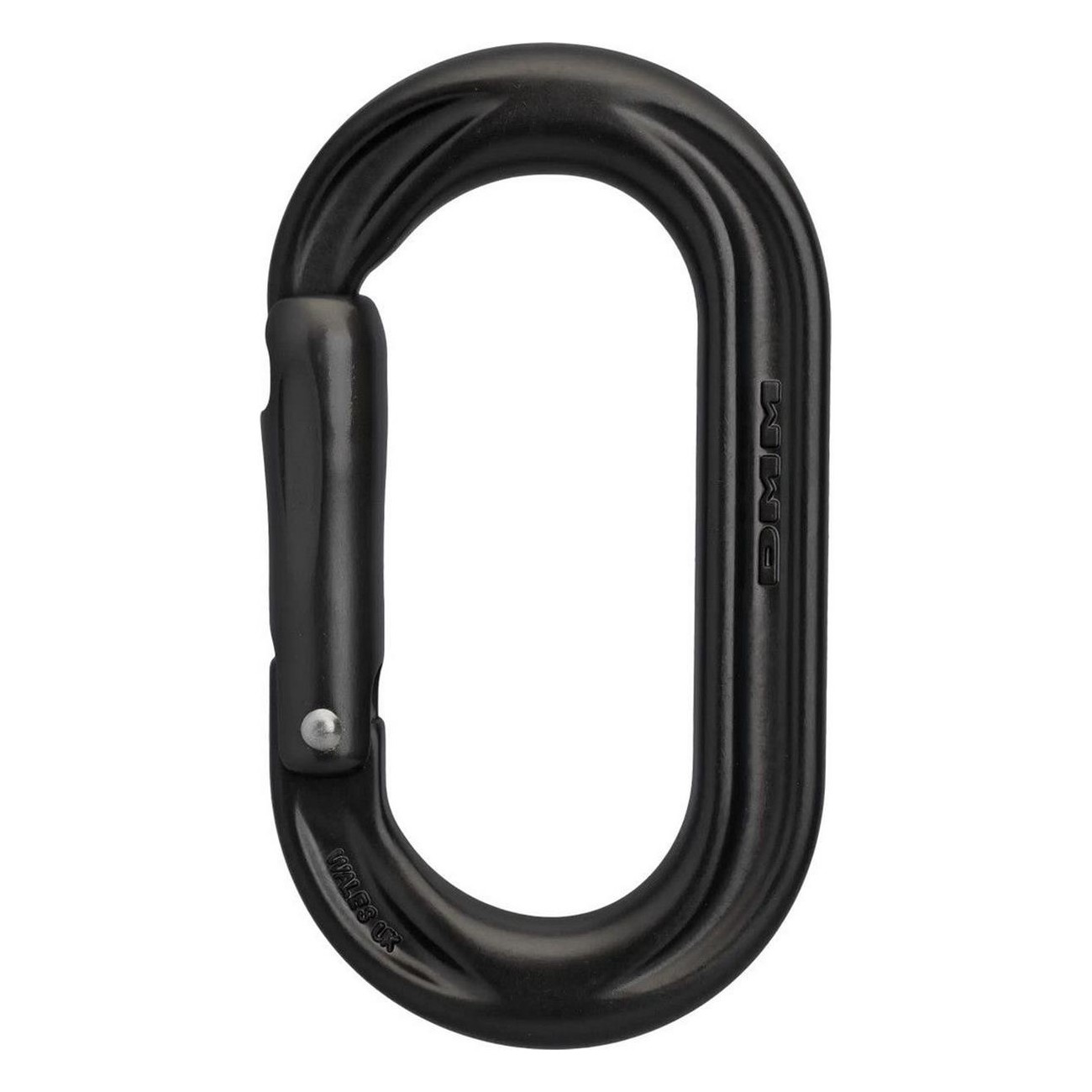 Gray Matte Oval Carabiner Treemagineers - Single, 50g, Keylock Design - 1