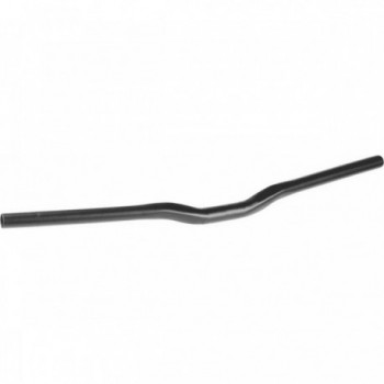 Matte Black Aluminum MTB Handlebar 25.4mm x 660mm - Sleek Design & Secure Grip - 1