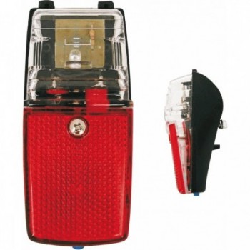 Battery Rear Light MVTEK 40x90mm with 1 Red LED, Easy Installation & Batteries Included - 1