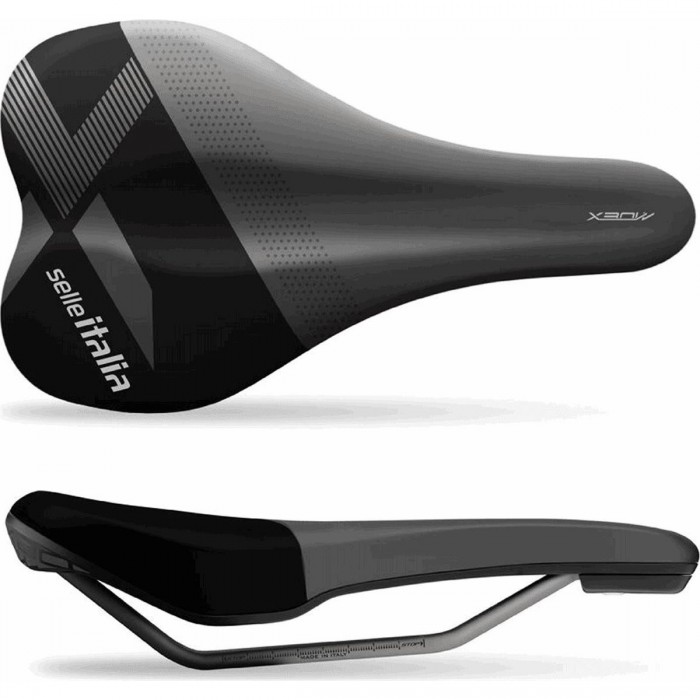 Selle X-Bow 155x255mm Noir Soft Tek TI 316 - Performance Légère 260g - 1