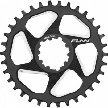 34T Black 7075 Aluminum CNC Chainring for SRAM Direct Mount 9-12V - 1