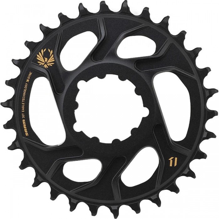 X-SYNC 2 Eagle 38T Chainring, Direct Mount 3mm Offset Boost, Gold - 1