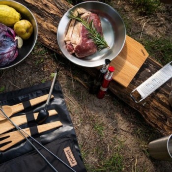 Set de Moulin à Poivre et Sel 2 Pièces pour Cuisine et Camping - 4