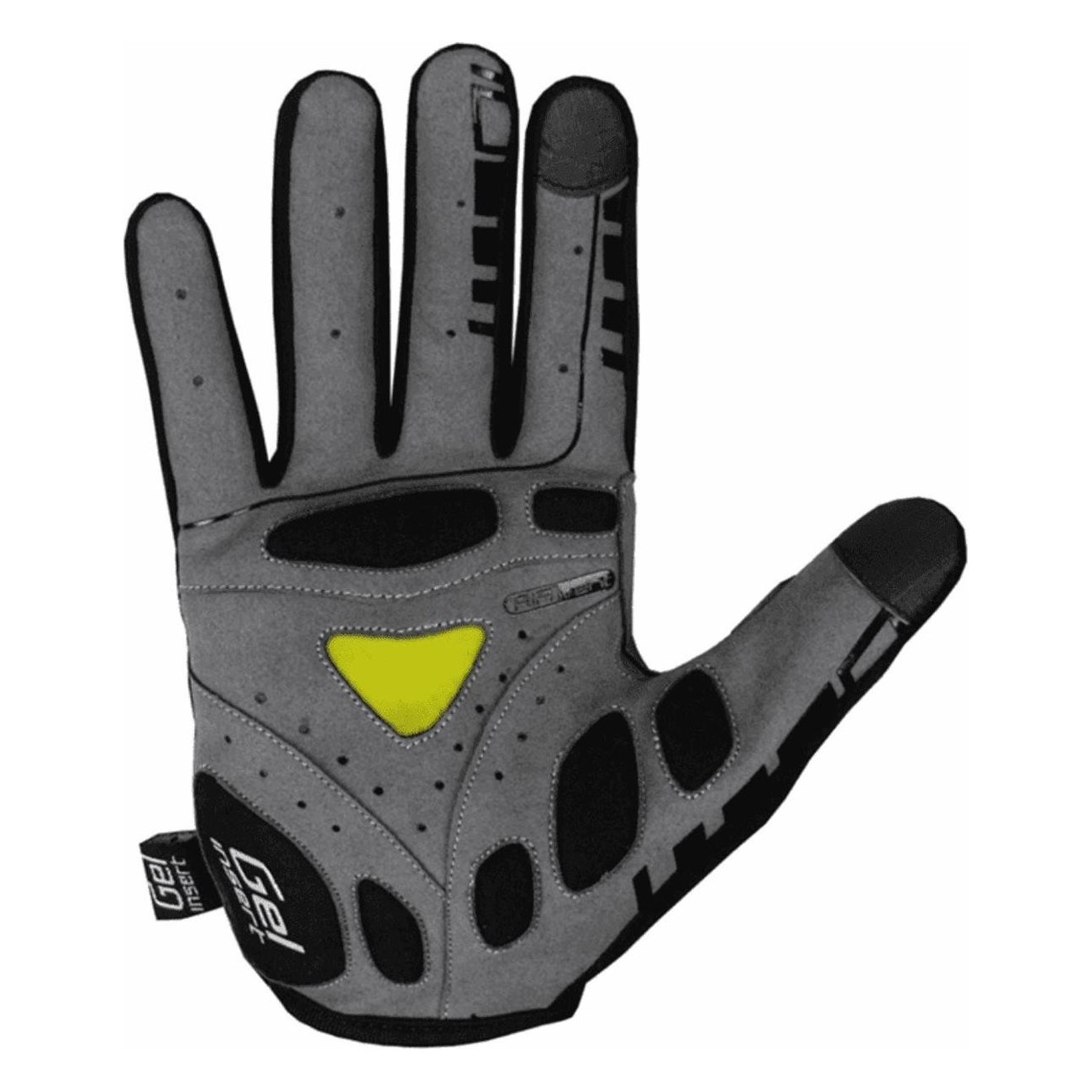 Gants d'été longs Bump Gel Pro Noir/Lime Taille S avec coussinets gel - 3