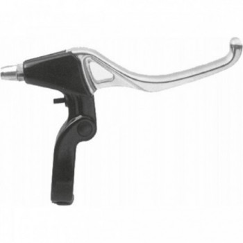 Pair of 4-Finger V-Brake Levers in Nylon and Aluminum for Urban Bikes - 1