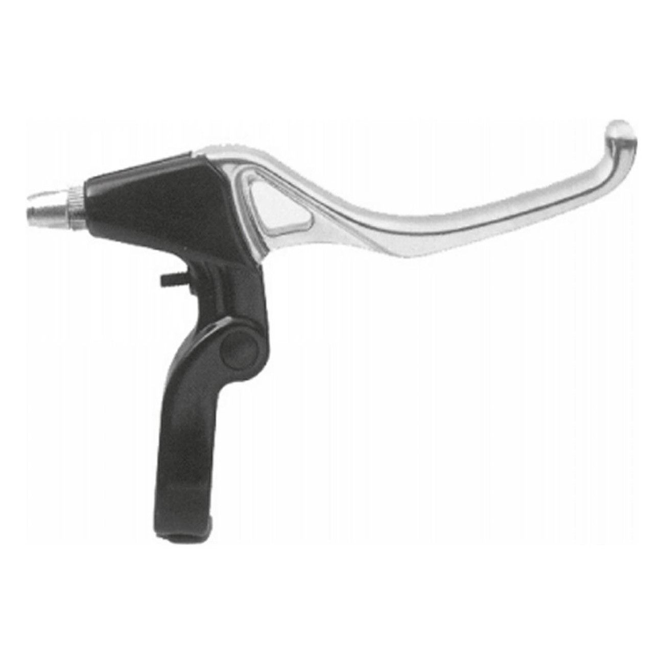 Pair of 4-Finger V-Brake Levers in Nylon and Aluminum for Urban Bikes - 1