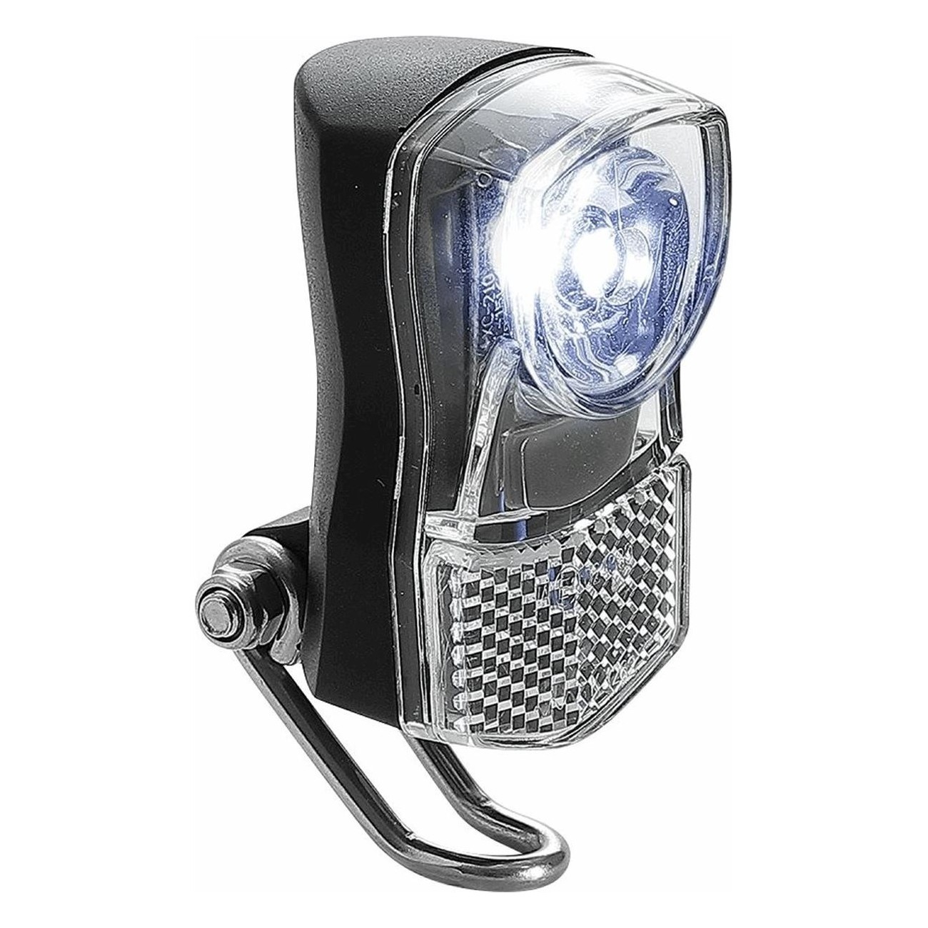 MVTEK Battery-Powered Front Light with 1 LED 72 Lumens and 2 Functions - 1