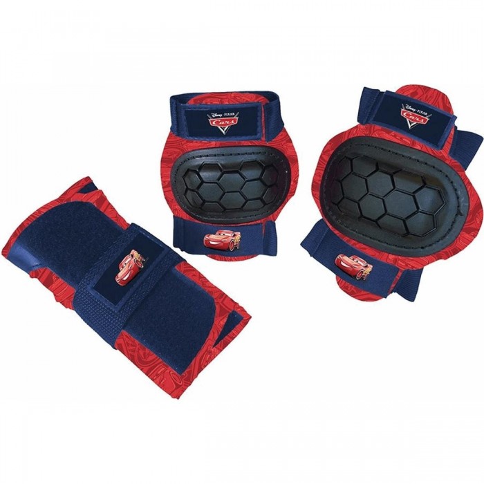 Kit de Protecciones Disney Cars para Niños - Codos, Rodillas y Muñecas, Talla S - 1