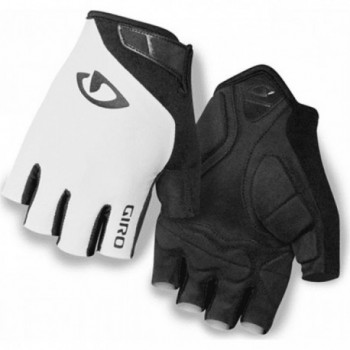 Guantes de Ciclismo Cortos de Verano Jag Blancos Talla S con EVA - 1