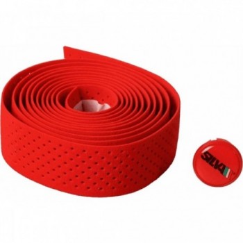 Red Polyurethane Handlebar Tape Silva Forello for Adults - Comfort & Style - 1