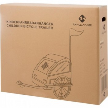 Remorque à vélo pour enfants et bagages Stalwart Kid Easy pliable en acier - 2