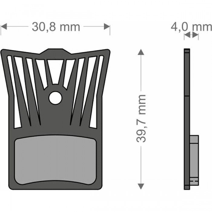 Lightech Brake Pads Compatible with Shimano, Tektro, Rever, and Brenta - 1