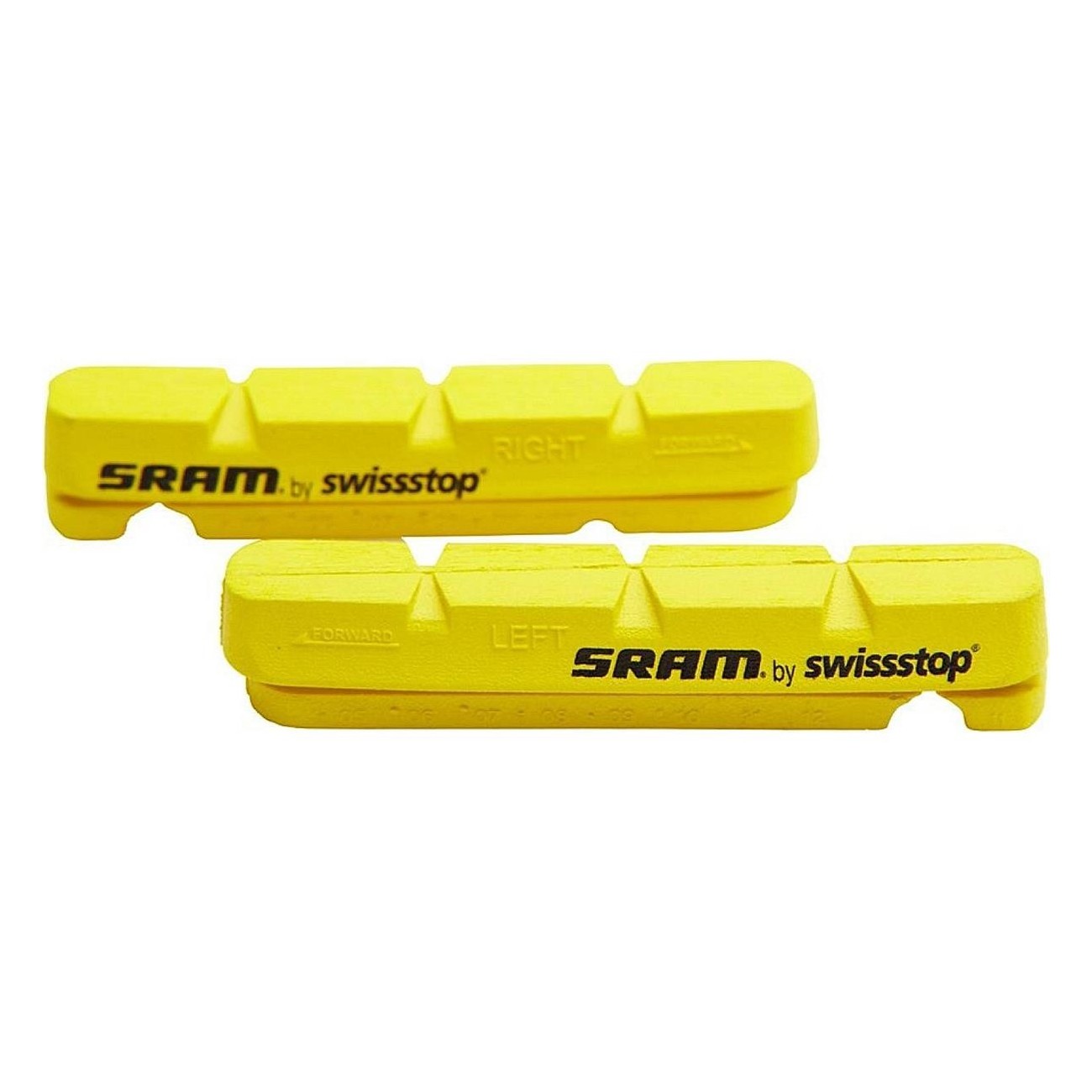 Sram Yellow Brake Pads for Road and CX Bikes with Carbon Rims - Pair - 1