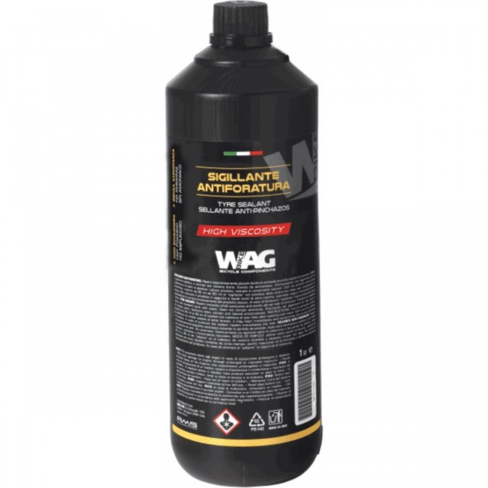 High Viscosity Non-Foaming Sealant for Tubeless 1L - Ammonia-Free, Instant Repair - 1