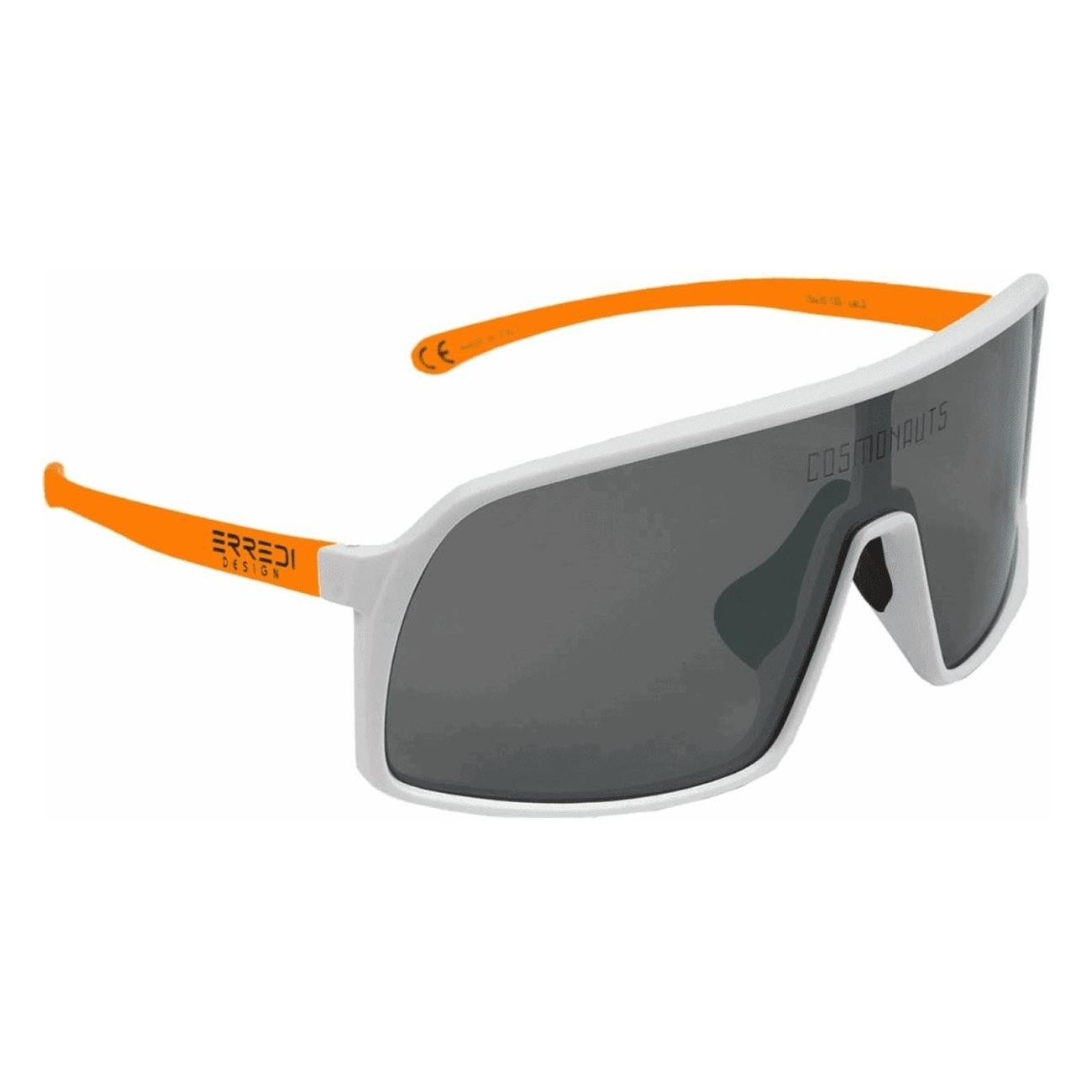 Lander Cycling Glasses White and Orange with ZEISS Polycarbonate Lenses - 1