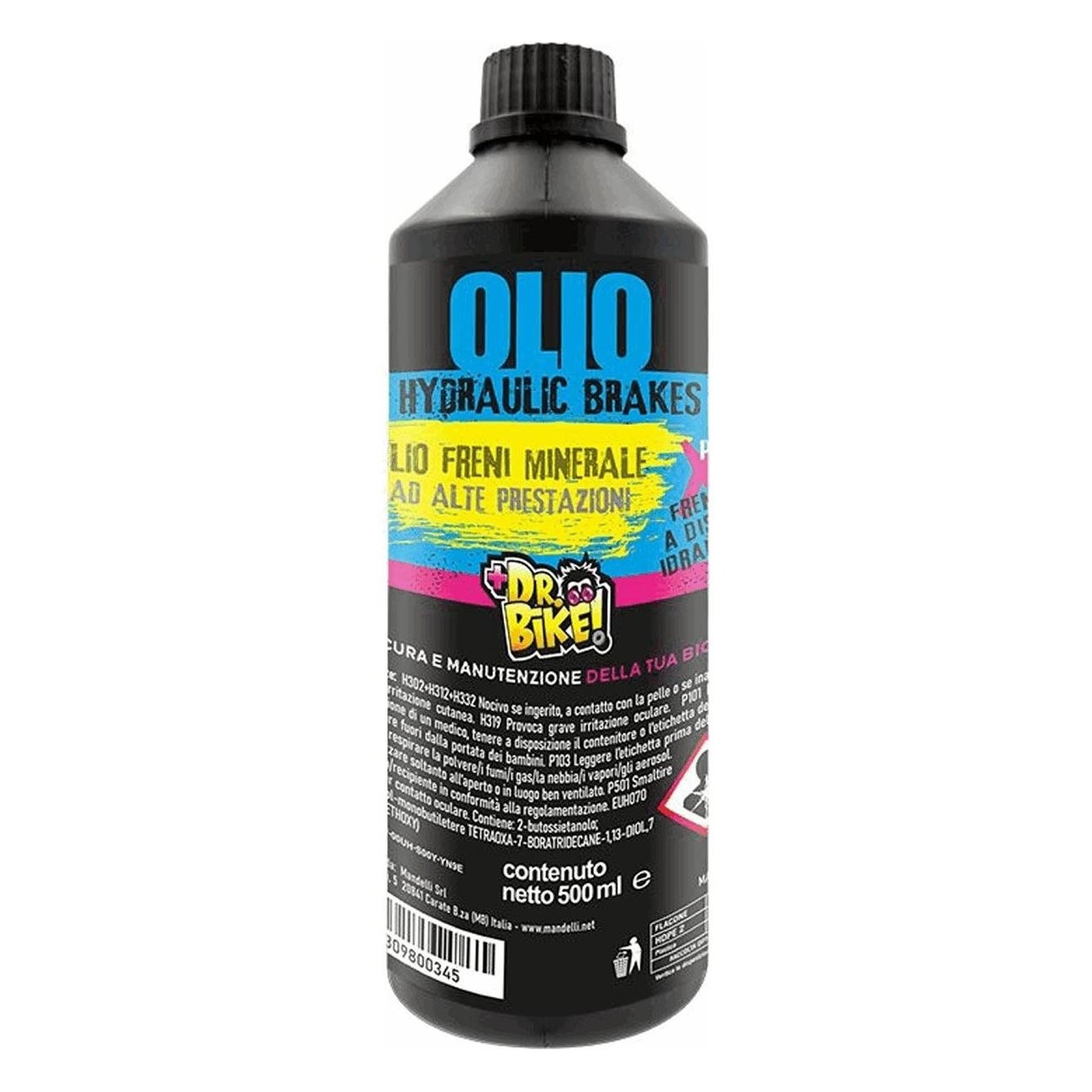 Dr.bike Mineral Brake Oil 500ml - High Performance for Hydraulic Disc Brakes - 1