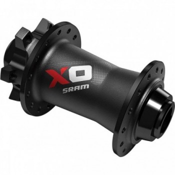 MTB X0 Front Disc Hub 6 Bolts 28h Black/Red with Quick Release 15x100mm - 1