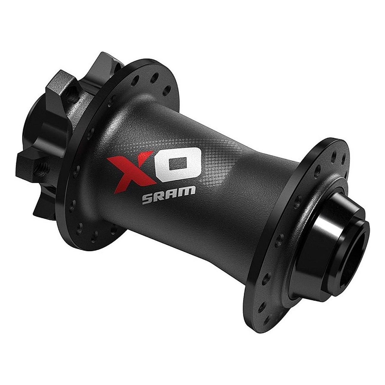 MTB X0 Front Disc Hub 6 Bolts 28h Black/Red with Quick Release 15x100mm - 1