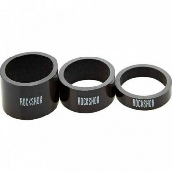 Set Carbon UD Spacer für RockShox Gabeln - 2x5mm, 1x10mm, 1x15mm - 1