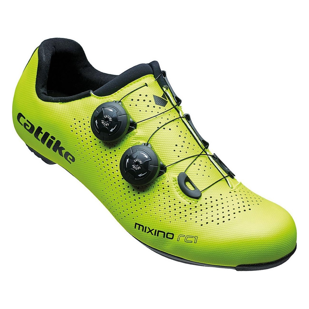 Catlike Mixino RC1 Carbon Road Bike Shoes, Size 43, Yellow - Advanced Tech & Stiffness - 1