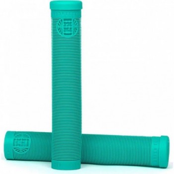 Aqua Green Passenger Grips in Krayton Rubber - Comfort & Style, 162 mm x 29.4 mm - 1