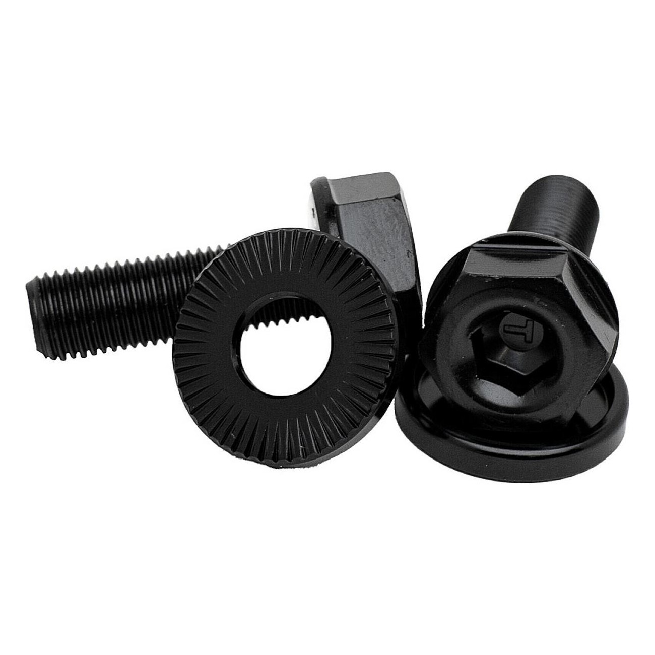 Juego de Tornillos de Acero para Cubo Base SingleSpeed 3/8-24TX30 mm con Arandelas - 1